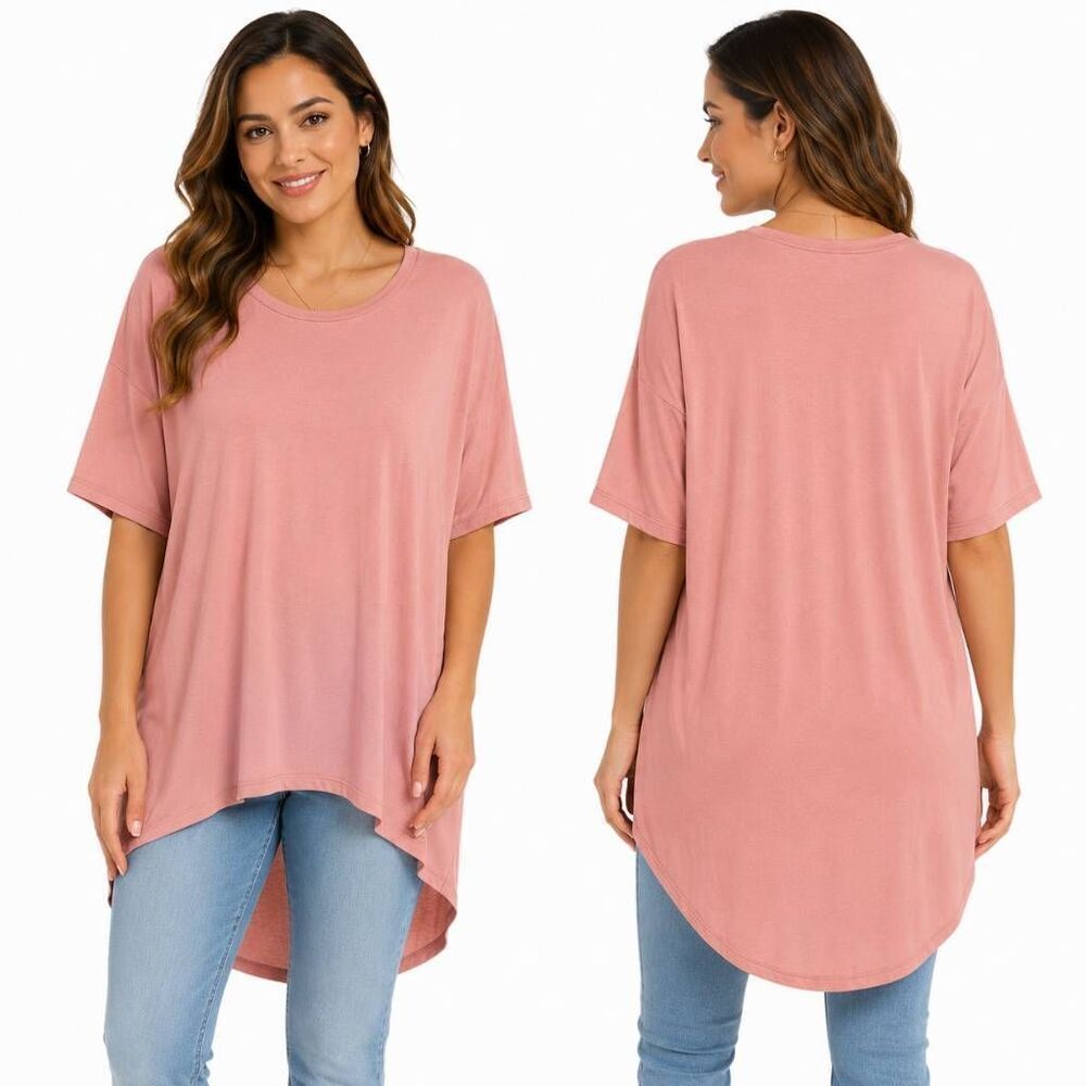 LuLaRoe XS Simply Comfortable Pink Tunic Tee